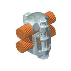 Dossert DSUN21, 4/0 Solid Copper, 4/0 Str Aluminum, Bar Tap with Bolt, 1pc