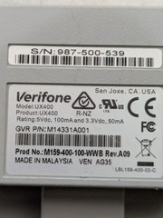 VERIFONE UX400 5VDC 100MA