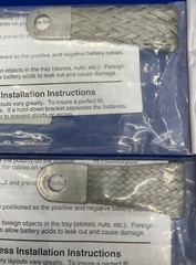 QUICK CABLE ® 4 GA BRAIDED GROUND STRAP 7403-001 LUG-TO -LUG 13” LONG – QTY 2