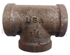 LOT OF 2 NEW WARD IRON PIPE TEE FITTING 1-1/4” X 1-1/4” X 1-1/4” *READ*