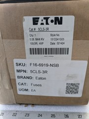 Eaton 5CLS-3R CLS Current Limiting Fuse 5.08KV Cooper Power Bussmann Medium Volt