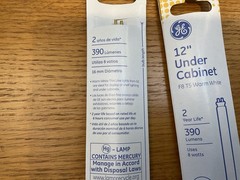 2 Pack (Pair) Fluorescent Light Bulb, Warm White 390 Lum, 12 In., 8 Watt – 25425