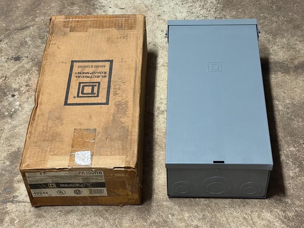 Square D FA100RB Circuit Breaker Enclosure Type 3R 600V 100A