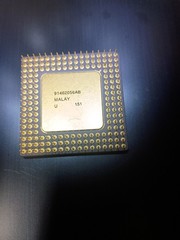 Intel 486 DX 33MHZ A80486DX-33 SX419 i486 CPU Processor Gold Vintage
