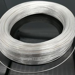 40 Feet 22 AWG High Temperature PTFE Silver Plated Wire 0.35mm2