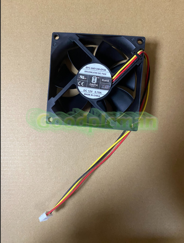 1x forNew DWPH EFC-08E12W-EF06 Cooling Fan 8025 DC12V 0.70A 8CM 3-Wire 4-Pin
