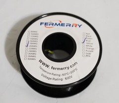 Fermerry 20AWG Stranded Wire Electrical Wire Silicone Cable Yellow 25ft