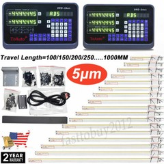 2/3Axis Digital Readout DRO Kit Linear Scale Encoder fr CNC Mill Lathes,US STOCK