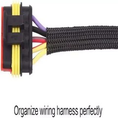 100ft – 1/2″ Expandable Braided Cable Sleeve – Wire Sleeving for Audio, Video
