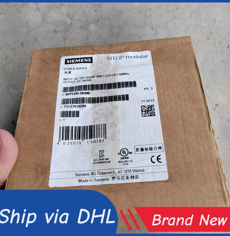 1 New Siemens 6EP1333-3BA00 SITOP PSU200M Power Supply Free Ship