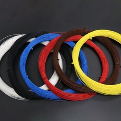 PTFE Cable Wire 0.38mm² Silver-plated Copper Wire Electronic Audio Signal Wire