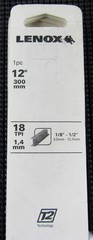 LENOX 20154S218HE 12″ 18TPI THICK METAL RECIPROCATING SAW BLADE – LOT OF 9