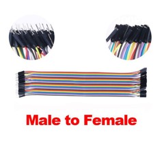40P Dupont Male Female 10cm/15cm/21cm/30cm/40cm Jumper Wire Connectors Leads