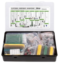 Comprehensive 2200-Piece Electronic Component Kit for DIY Electronics Projects