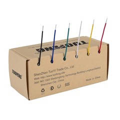 Solid Copper Hookup Wire 22 AWG 6 Colors 30ft for Electronics Breadboard