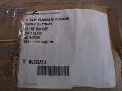 COOPER POWER SYSTEMS DEADBREAK JUCTION DJ635A3U