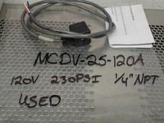 Midwest Control MCDV-25-120A Electronic Drain 120VAC 230PSI 1/4″NPT Used