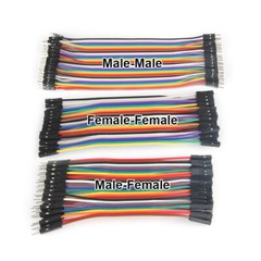 40 Pin Dupont Cables M-F, M-M, F-F Jumper Breadboard Wire GPIO Ribbon Pi Arduino