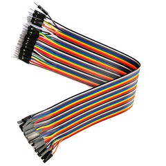 40PCS DUPONT JUMP WIRE M-F M-M F-F JUMPER BREADBOARD CABLE LEAD RIBBON 10CM-40CM