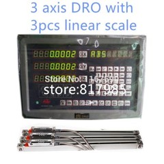 DRO 3 axis digital readout+3pcs 5um linear encoder 50-1000mm complete dro kits