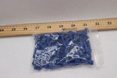 (100-Pk) Del City Fully-Insulated Female Push-On Terminal 16-14 Ga Blue 1/4″