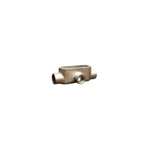 PECO T-150M, 1-1/2″ Hub, Malleable Iron, T-Type, IMC/Rigid Conduit Body, 1 pc