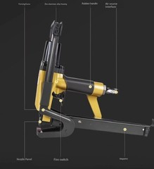 Pneumatic Palm Pad Gun, Pneumatic C-Clip Gun, Palm Pad Gun, Pad Stapler