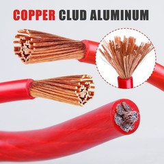 10 Gauge Wire, 25 Feet Red Power Ground Cable, Primary 10 Gauge,