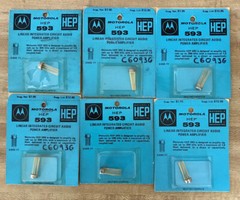 6ea NEW Motorola HEP593 HEP 593 1 Watt Audio Amplifier