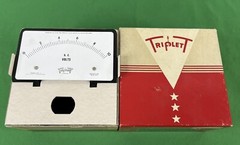 TRIPLETT 420-U Unimeter Dial Component Unit DC 0-10 Volts,1000 O/V, Gauge Panel