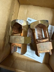 BOX OF 2 NSI N-1000 SPLIT BOLT CONNECTORS N-1000 COOPER 4/0-1000 STR CU