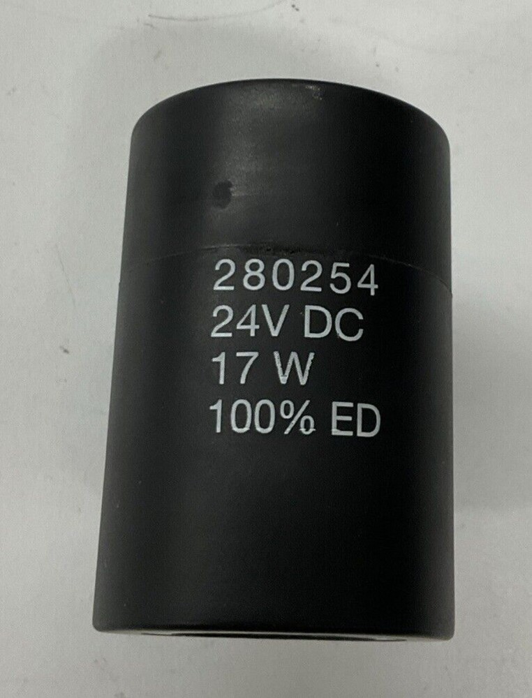 1PCS New 280254 Solenoid Valve Coil 24VDC 17W 100% ED
