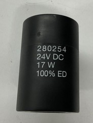 1PCS New 280254 Solenoid Valve Coil 24VDC 17W 100% ED