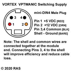 (10) Dual +5 V & +12 V High Efficiency DC Switching Power Supplies, UL/CE Listed