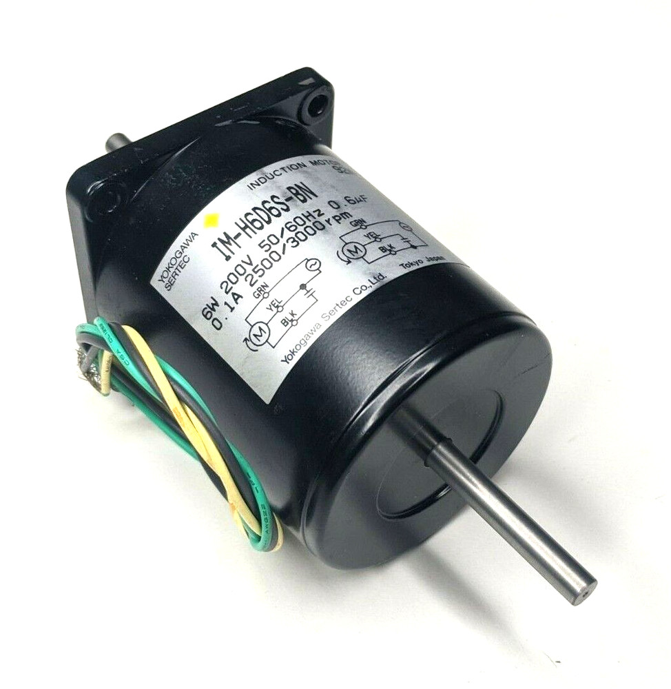 Yokogawa Motor IMH6D6SBN 200v 6W 3000RPM Dual Shaft Induction – blower okuma
