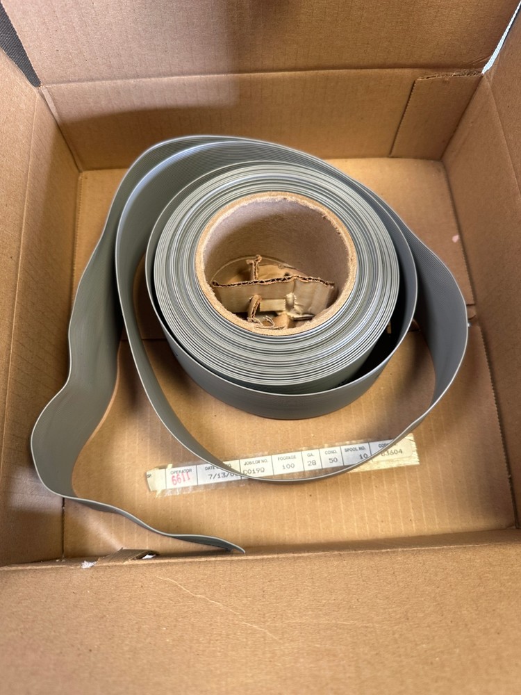 Over 20′ 50 CONDUCTORS GREY FLAT RIBBON CABLE – 28AWG .05″ Pitch – ALPHA 3580/50