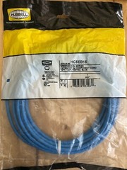 HUBBELL HC5EB15 Patch Cord, Cat5e 15Ft Blue Brand New Speedgain 5e