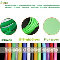 Green Silicone Vacuum Vac Hose Pipe Tube Water Air Food Grade Beer Pipe All Size