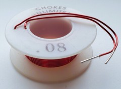 US Stock – NOS Chokes Unlimited 0.08 mH Air Core Inductor 18 AWG wire