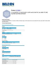 3000′ Belden 27138C E64067-G TC XLPE/PVC, 2 Conductor #10 BC Dry/Wet SUN RES DB