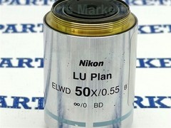 Nikon LU Plan Elwd 50X/0.55 B Microscope Objective Lens 30D WARRANTY FAST SHIP!