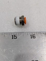 SMC FITTING,UNION 3/8IN STRAIGHT 1/4T X 1/4 MNPT PISCO 1077-10 QUICK .. LOT OF 7