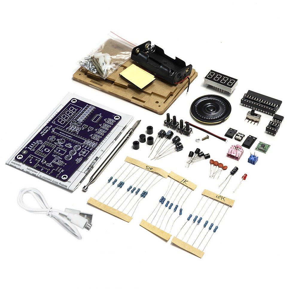 FM Radio Electronic DIY Kit Parts TDA2822 Power Amplifier 87-108MHz With Shell