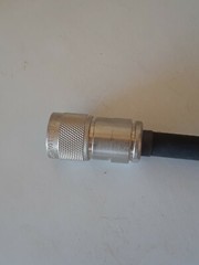 25in Belden 8267 3/8in Coax Jumper NM to NM connectors