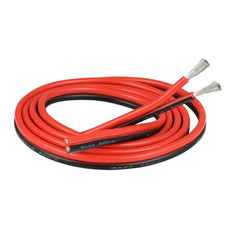 BNTECHGO 12 Gauge Flexible 2 Conductor Parallel Silicone Wire Red Black High Res