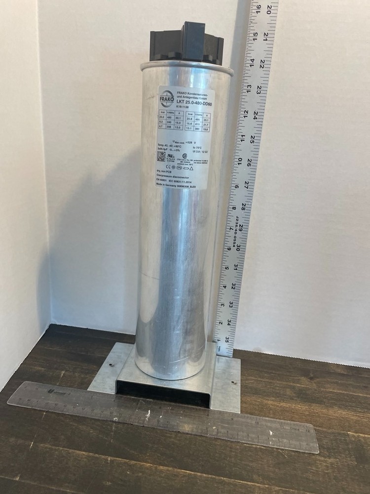 capacitor for power factor correction, 25KVAR, 480V.
