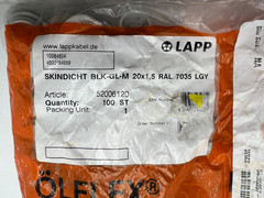 (QTY 100) Lapp 52006120 Skindicht Blanking Plug BLK-GL-M Nylon Blanking Plug M20