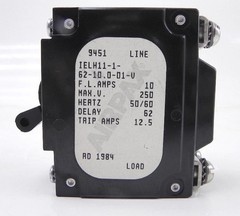 Airpax Circuit Breaker 10 Amps IELH11-1-62-10.0-01-V