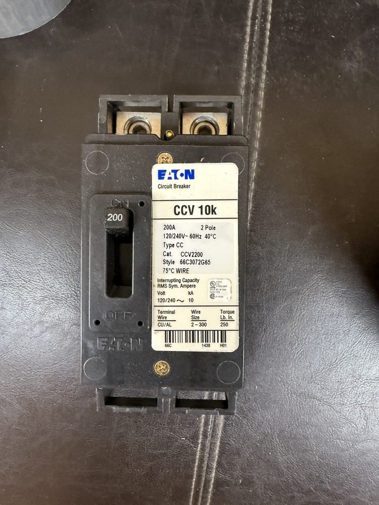 NIB – Eaton – CCV2200 – 200A Tenant Main Circuit Breaker
