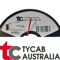 3mm (1.13mm2) 20 amp TYCAB Wire Single Core Various Lengths